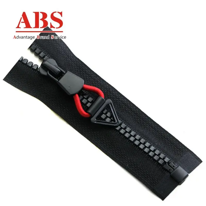 plastic colorful sauare open end zipper