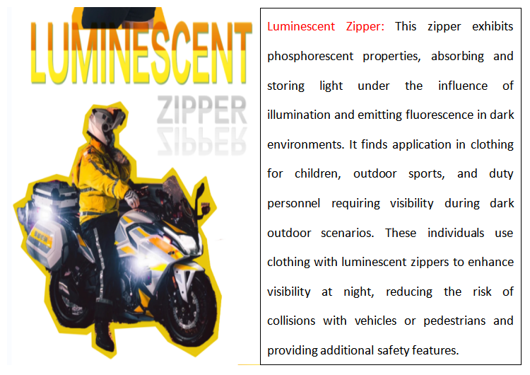 Luminescent Zipper