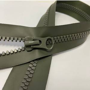 Tent zipper 8# plastic zip sharp triangle teeth waterproof open end