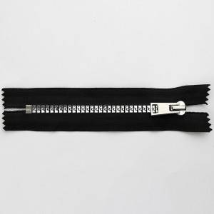 coating Zipper 5# plastic  zipper hook teeth with shiny siver C/E