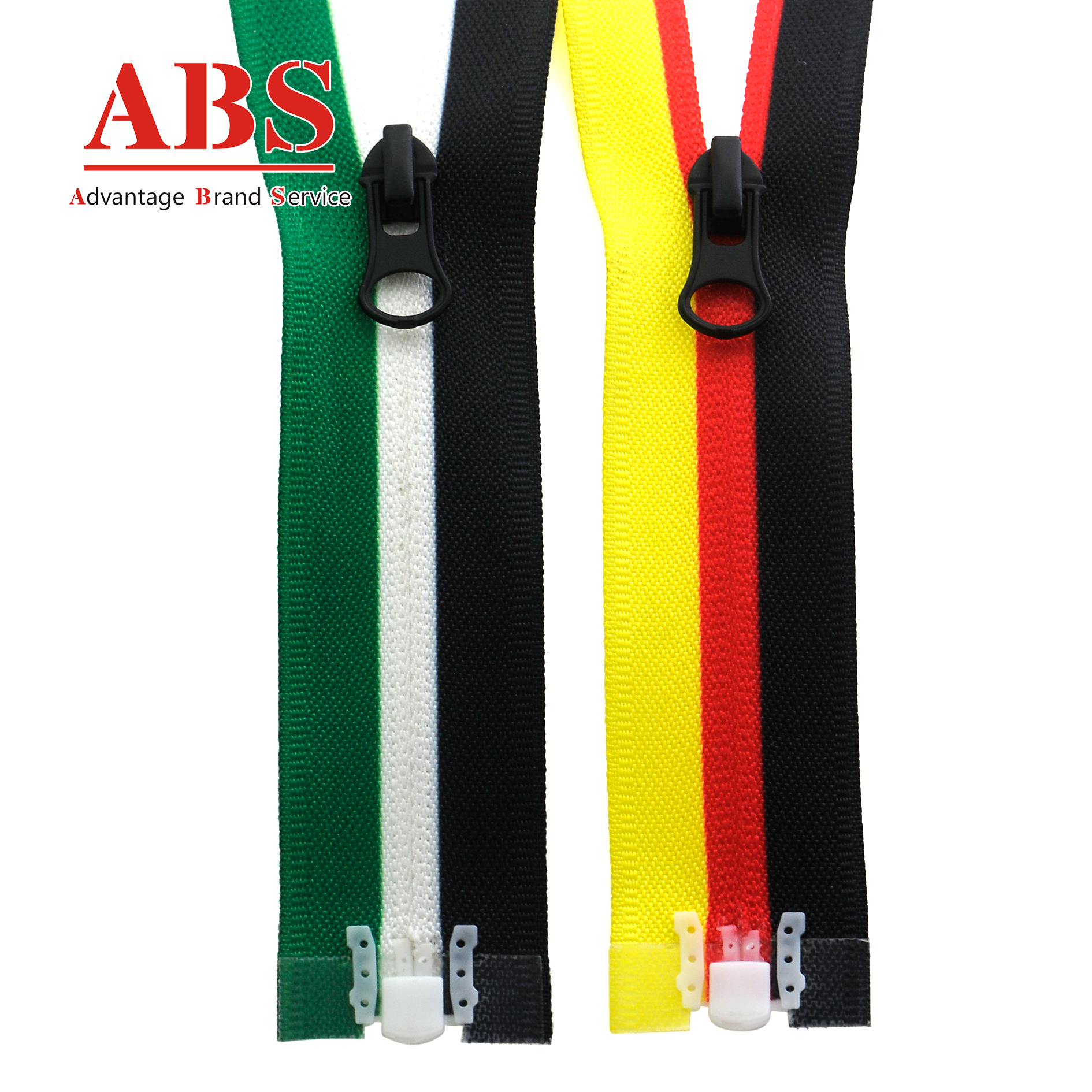 New & Hot 7# Nylon Reversed Zip with 3 Color Printed Tape O/E