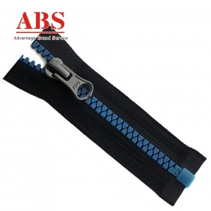 ABS Fashion  5# Plastic Triangular Teeth Contrast Tape Zipper O/E