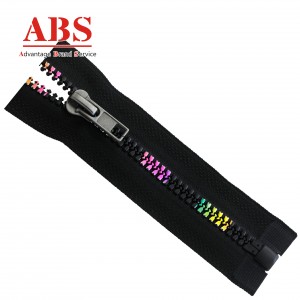 New & Hot 5# Plastic Metallic Zip for Children O/E