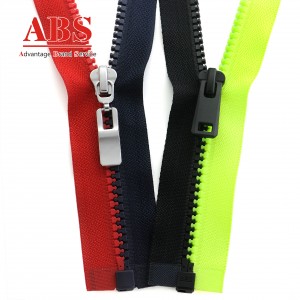 2023 Fashion Type Plastic Zipper 5# with Multi-Color Tape Zipper