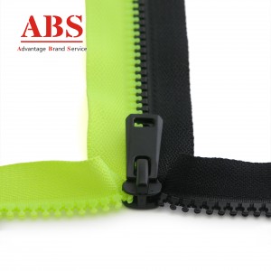 2023 Fashion Style 5# Plastic Zipper with Multi-Color Tape Zipper