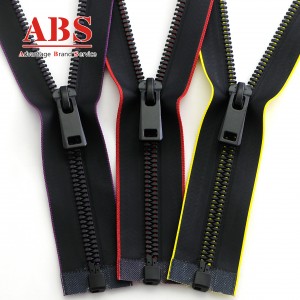 Fashion & New 5#  Plastic  Corn Teeth Waterproof Zipper with Colorful Tape Zip