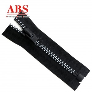 2023 New Style Colored Bone Teeth 5# Plastic Zipper O/E