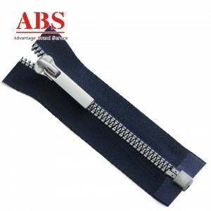 Zipper Manufacure Directly Supply Men’s Zipper 5# Plastic Strengthen High Grey Teeth Zipper O/E