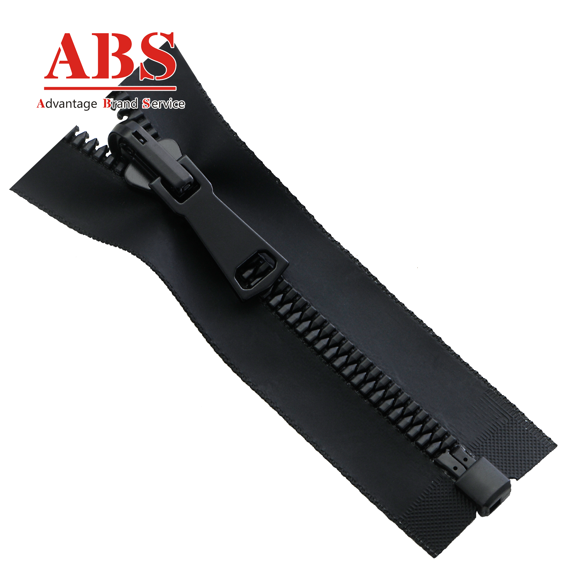 ABS Brand Black Waterproof Vislon Zipper 5# with OEM Puller