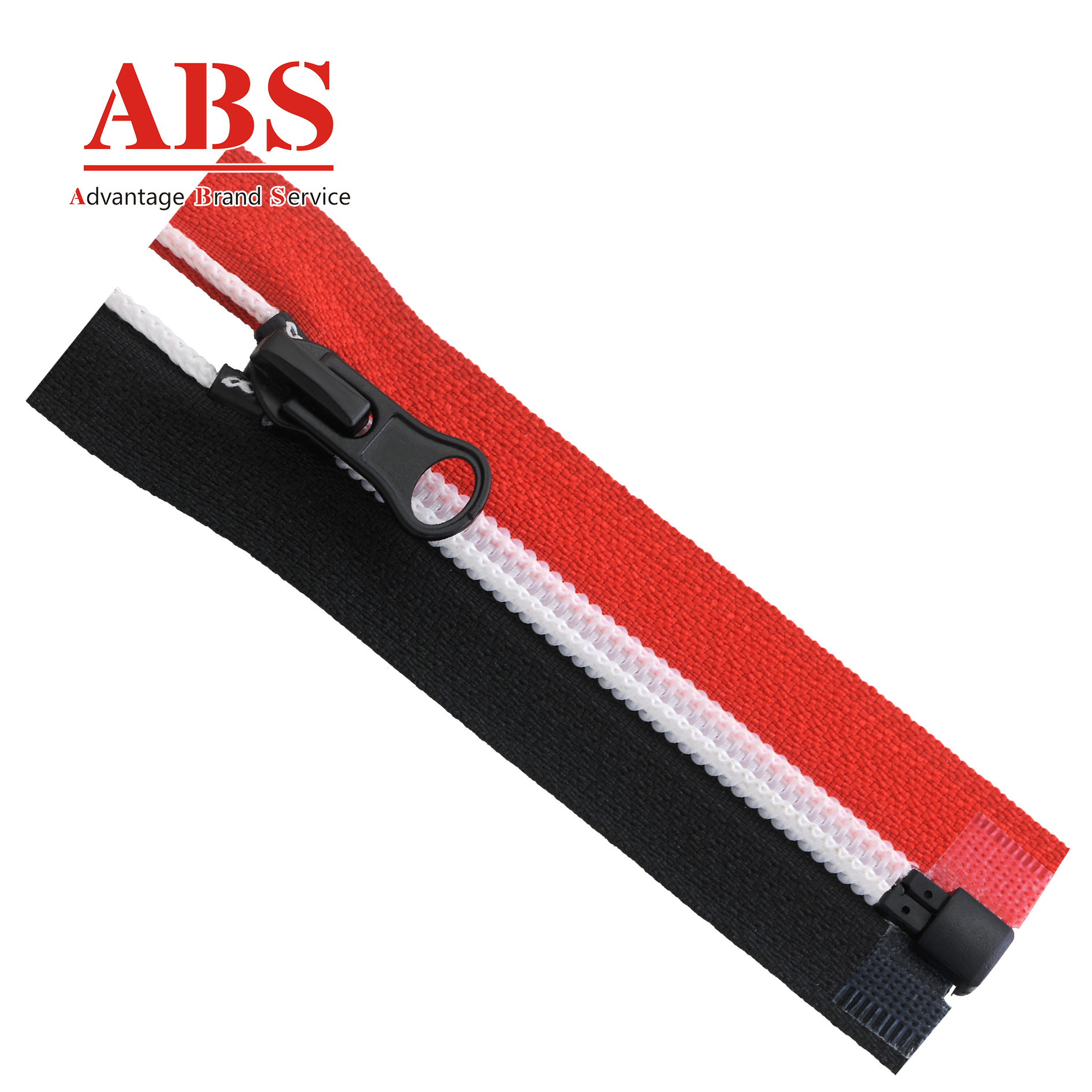 Specialty Zipper 7#nylon bicolor tapes  open end